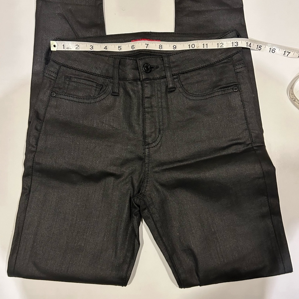 GUESS BLACK METALLIC SKINNY JEANS SIZE 26. GREAT CONDITION, LIKE NEW! - Picture 3 of 10